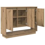 vidaXL Buffet Chêne artisanal 97 x 29 x 75 cm Bois d'ingénierie