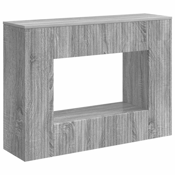 vidaXL Table console Gris Sonoma 101 x 29 x 74 cm Bois d’ingénierie