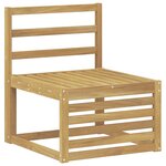 vidaXL Ensemble de canapés d'extérieur 4 pc Blanc Bois d'Acacia Massif