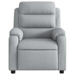vidaXL Fauteuil inclinable en tissu gris clair