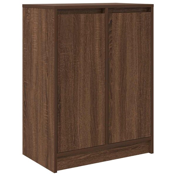 vidaXL Buffet chêne marron 57x34x76 cm bois d'ingénierie