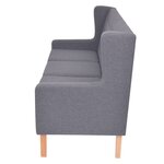 Ensemble de canapés 3 Pièces tissu gris
