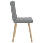 vidaXL Chaises à manger lot de 2 gris clair tissu