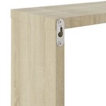 vidaXL Étagères cube murales 4 Pièces Chêne sonoma 30x15x30 cm