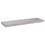 vidaXL Étagères murales flottantes 2 Pièces gris béton 80x23 5x3 8 cm MDF