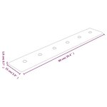 vidaXL Panneaux muraux 12 Pièces Rouge 90x15 cm Similicuir 1 62 m²