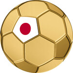 Monnaie JAPAN FOOTBALL Sport Icons 1/1000 Oz Or 3000 Francs Chad