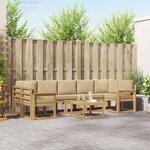 vidaXL Ensemble de canapés d'extérieur 6 pc