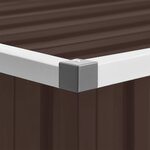 vidaXL Boîte de rangement de jardin Marron 149x99x93 cm