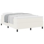 vidaXL Lit à ressorts avec matelas crème 160x200 cm tissu corduroy