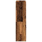 vidaXL Buffet haut avec portes vieux bois 68x37x142 cm bois ingénierie