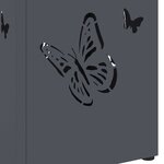 vidaXL Porte-parapluie Anthracite 15 5 x 15 5 x 49 cm Acier