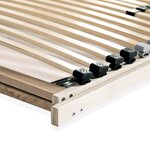 vidaXL Sommier à lattes sans matelas avec 28 lattes 7 zones 80x200 cm