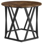 vidaXL Table d'appoint 2 Pièces Chêne fumé 50 x 50 x 40 cm