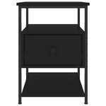 vidaXL Tables de chevet 2 Pièces noir 40x42x56 cm bois d’ingénierie