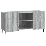 vidaXL Meuble TV 102 x 34 5 x 52 cm Sonoma gris Bois d'ingénierie