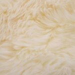 vidaXL Tapis en peau de mouton 60 x 180 cm Blanc
