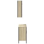 vidaXL Ensemble de meubles de salle de bain 2 Pièces chêne sonoma