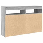 vidaXL Buffet Sonoma gris 116 x 30 x 75 cm Bois d'ingénierie