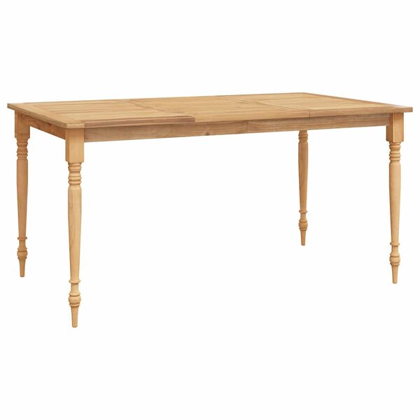 vidaXL Table Batavia 85x85x75 cm Bois de teck solide