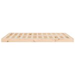 vidaXL Cadre de lit sans matelas 135x190 cm bois de pin massif