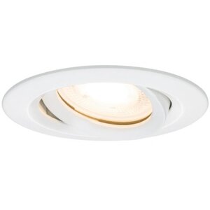 Kit spot encastré Nova blanc/chromé sans lampe orientable IP65 GU5 3 ou GU10 max 35 W