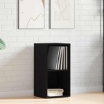 vidaXL Boîtes de rangement LP chêne noir 71x34x36 cm bois ingénierie