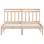 vidaXL Cadre de lit Bois de pin massif 120x200 cm