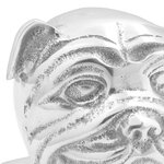 vidaXL Serre-livres 2 Pièces Argent 8x12x16 5 cm Aluminium Chien