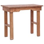 vidaXL Table d'appoint 70 x 35 x 60 cm Bois d'acajou massif