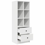 vidaXL Haut Armoire avec tiroir Blanc 45 5 x 34 x 127 cm