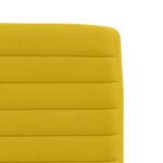 vidaXL Chaises à manger lot de 4 jaune velours