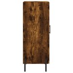 vidaXL Buffet Chêne fumé 34 5x34x90 cm Bois d'ingénierie