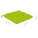 vidaXL Chaises à manger de jardin avec coussins lot de 2 Acacia massif