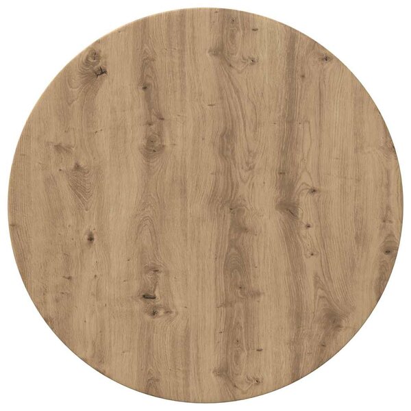 vidaXL Plateau de table chêne artisanal 70 x 70 x 1.5 cm