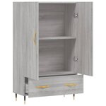 vidaXL Buffet haut sonoma gris 69 5x31x115 cm bois d'ingénierie