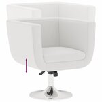 vidaXL Tabouret de bar Blanc Similicuir