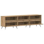 vidaXL Meuble TV chêne artisanal 150 x 30 x 44.5 cm Bois d'ingénierie