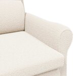 vidaXL fauteuil Crème 76 x 94 x 102 cm tissu