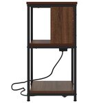 vidaXL Cabinet de chevet 2 Pièces Chêne marron 38 x 31 x 61 cm