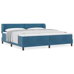 vidaXL Lit à ressorts avec matelas gris foncé 80x200 cm en velours
