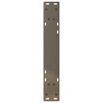 vidaXL Pieds de table à manger 2 pièces Acier naturel 50 x (72-73 3) cm Acier
