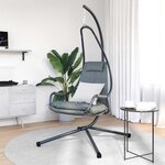 vidaXL Chaise suspendue Anthracite 94 x 107 x 196.5 cm Acier