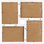 vidaXL Collage de cadres photo pour photo de 24x(13x18 cm) Blanc MDF