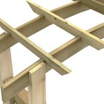 vidaXL Voûte en treillis 150x60x210 cm Bois