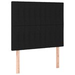 vidaXL Tête de lit à LED Noir 80x5x118/128 cm Tissu