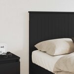 vidaXL Tête de lit Chêne noir 120 cm Bois d'ingénierie