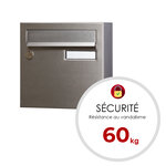 Boite aux lettres Rivage compact brossé