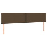 vidaXL Sommier à lattes de lit matelas et LED marron foncé 120x190 cm