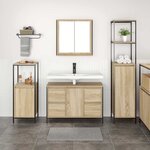 vidaXL Ensemble de mobilier de salle de bain avec tiroir 3 Pièces